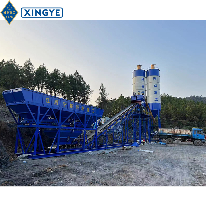 Effortless Setup 90 Hzs Concrete Mixing Plant with Integrated Cement Silo