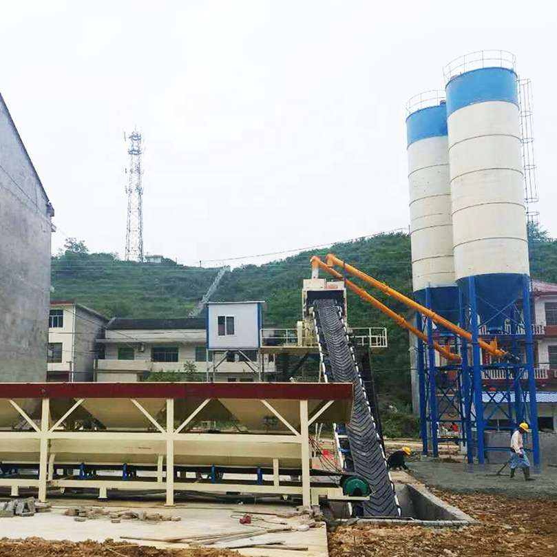 Wet Type Twin Shaft Modular Beton Mix Plant Ready Mixer Concrete Cement Batching Plant Layout for Sale