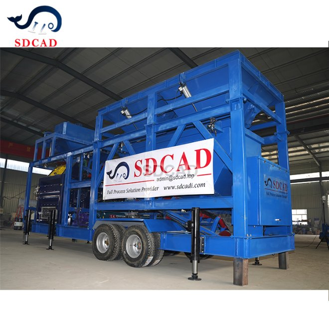 High Efficiency Mobile Concrete Batching Plant for Infrastructure and Road Construction