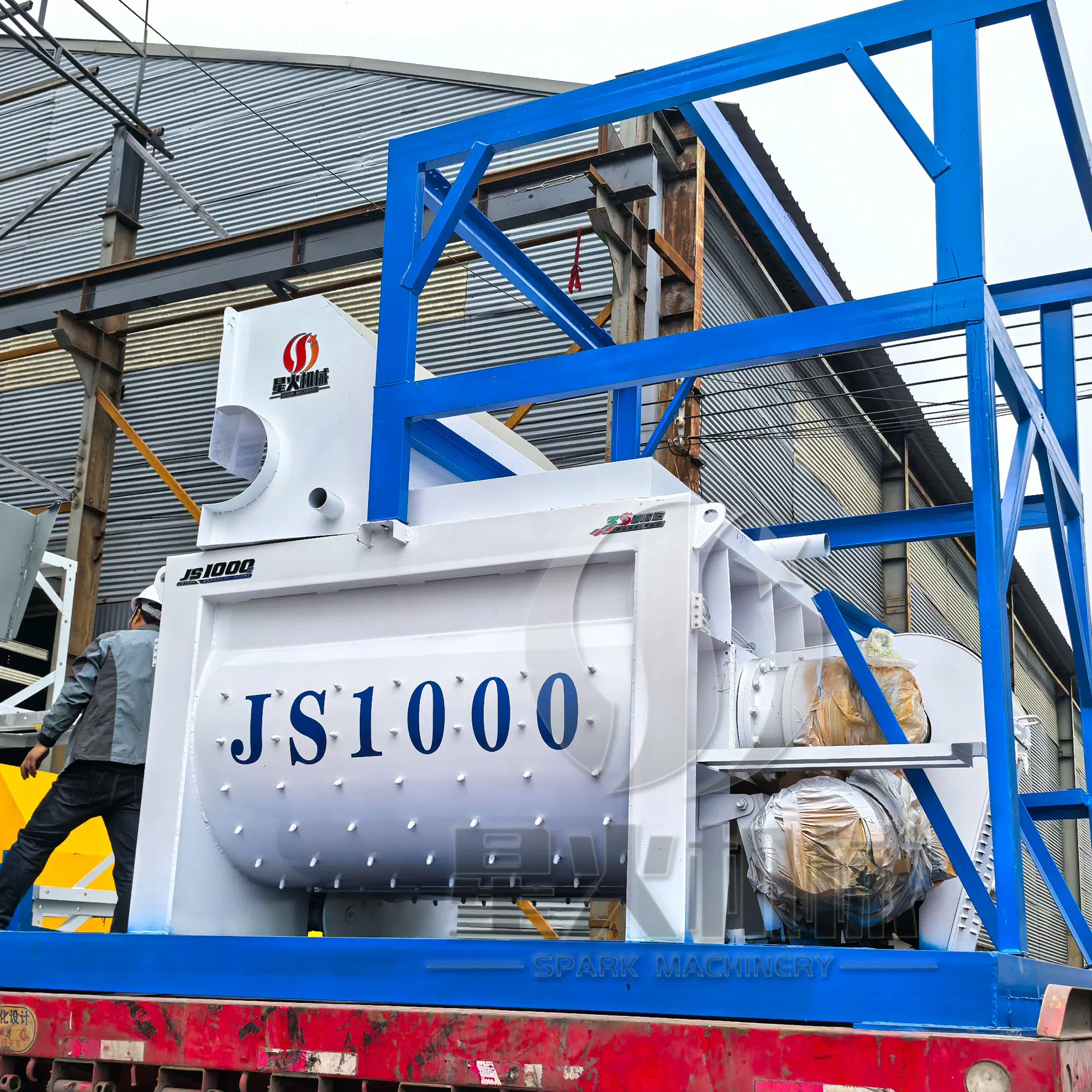 Customized Hzs60 Fixed Large Capacity High-Efficiency Concrete Batching Plant