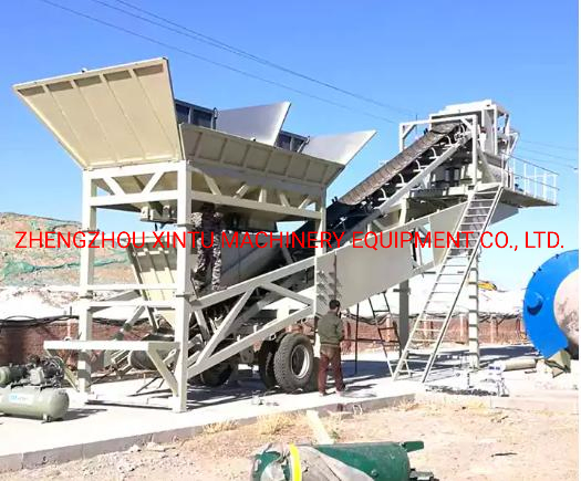 Mobile Yhzs Series High Efficiency Belt Type Continuous Concrete Mixing Plant