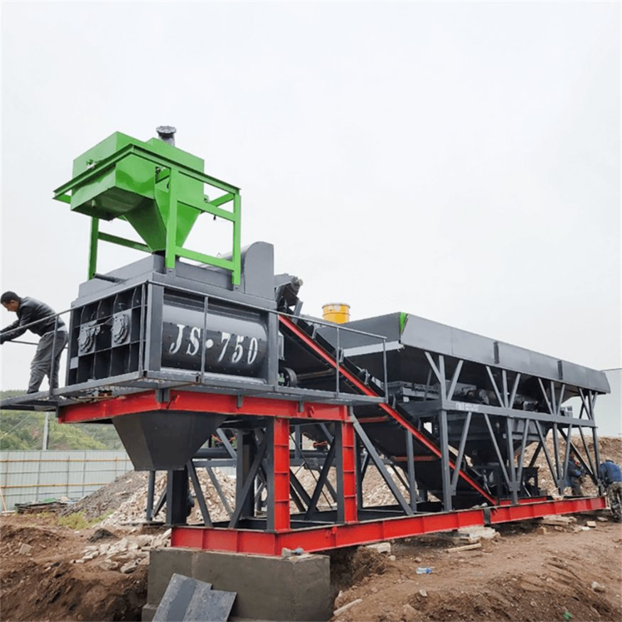 Forced Mini Concrete Batching Plant Concrete Mixing Plant Construction High Quality Durable Customizable