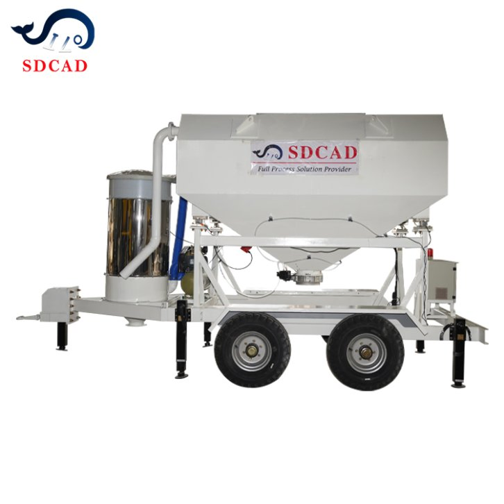 Small Portable 10ton Cement Silo Container Mobile Batching Plant with Cement Silos for Sale