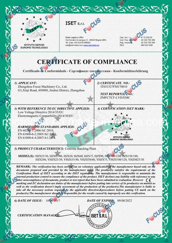 CE Certificate