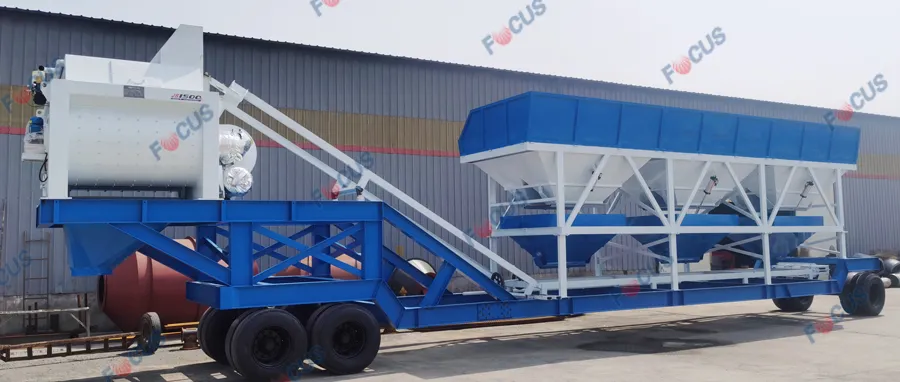 Yhzs75 Precast Dry Portable Ready Mobile Concrete Batching Plant