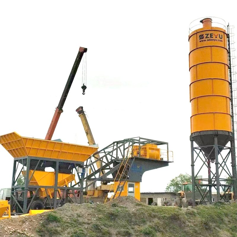 Yhzs35 10 Year Factory Portable Eco-Friendly Small Automatic Mobile Concrete Batching Plant