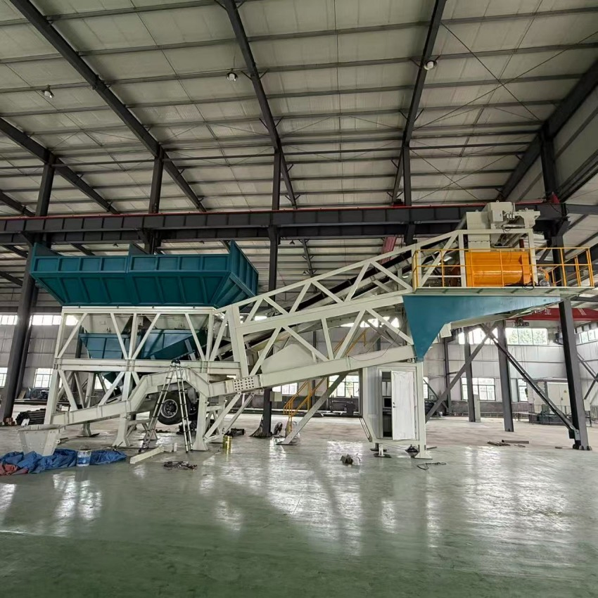 Portable Concrete Mixing Plant Concrete Mixer Manufacturing Plant Yhzs75