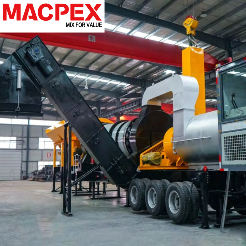 Mobile Asphalt Continuous Mixing Station Plant with 60ton Capacity Hot Sale