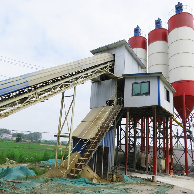 Wet Type Twin Shaft Modular Beton Mix Plant Ready Mixer Concrete Cement Batching Plant Layout for Sale