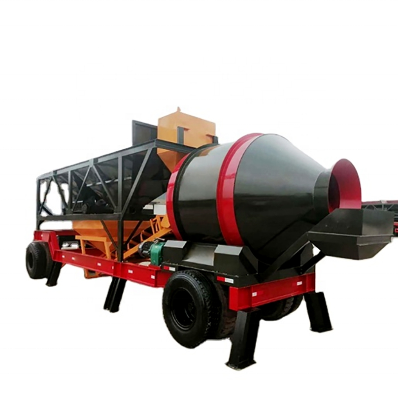 Yhzs25/35 Small Compact Full Automatic Mobile Concrete Batching and Mixing Plant for Building Machine