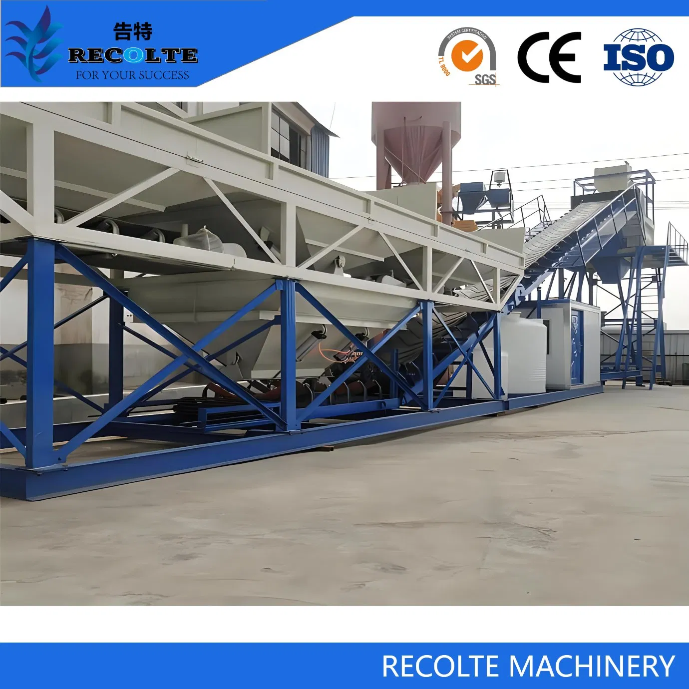 Pioneering Precast Excellence! Foundation Free Concrete Batching Plant &amp; Concrete Mixing Plant Hzs60d M3/H