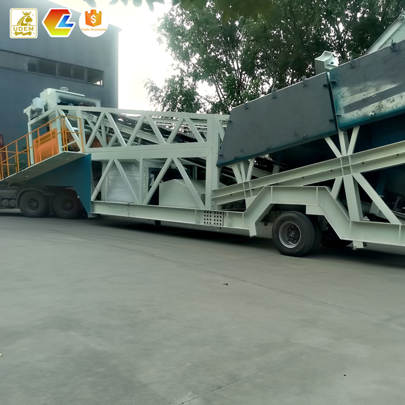 Eco-Friendly Mobile Cement Mixer Concrete Batching Plant for Sale