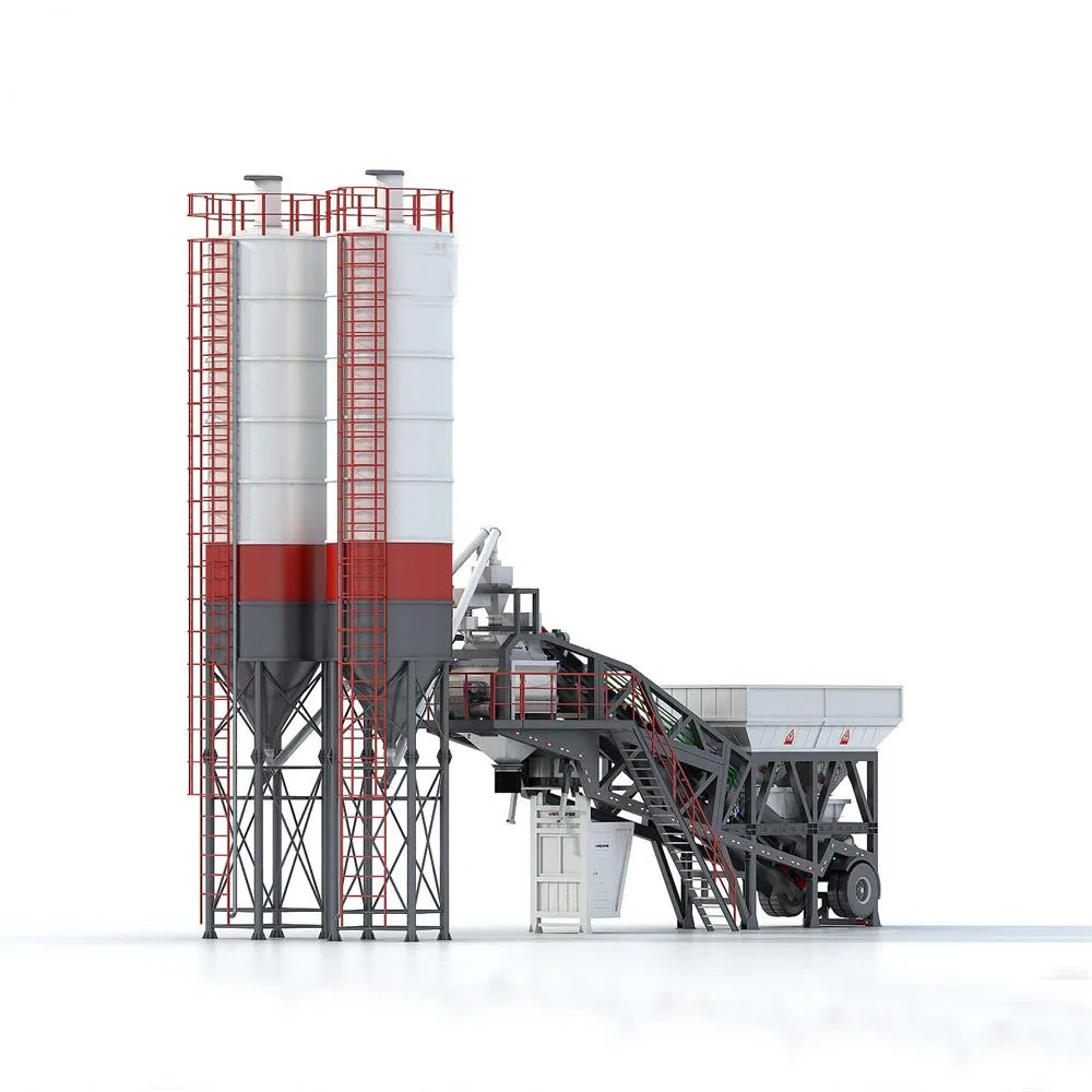 Direct Factory Customizable Mobile Concrete Batching Plant Portable Concrete Mixing Plant High Capacity New
