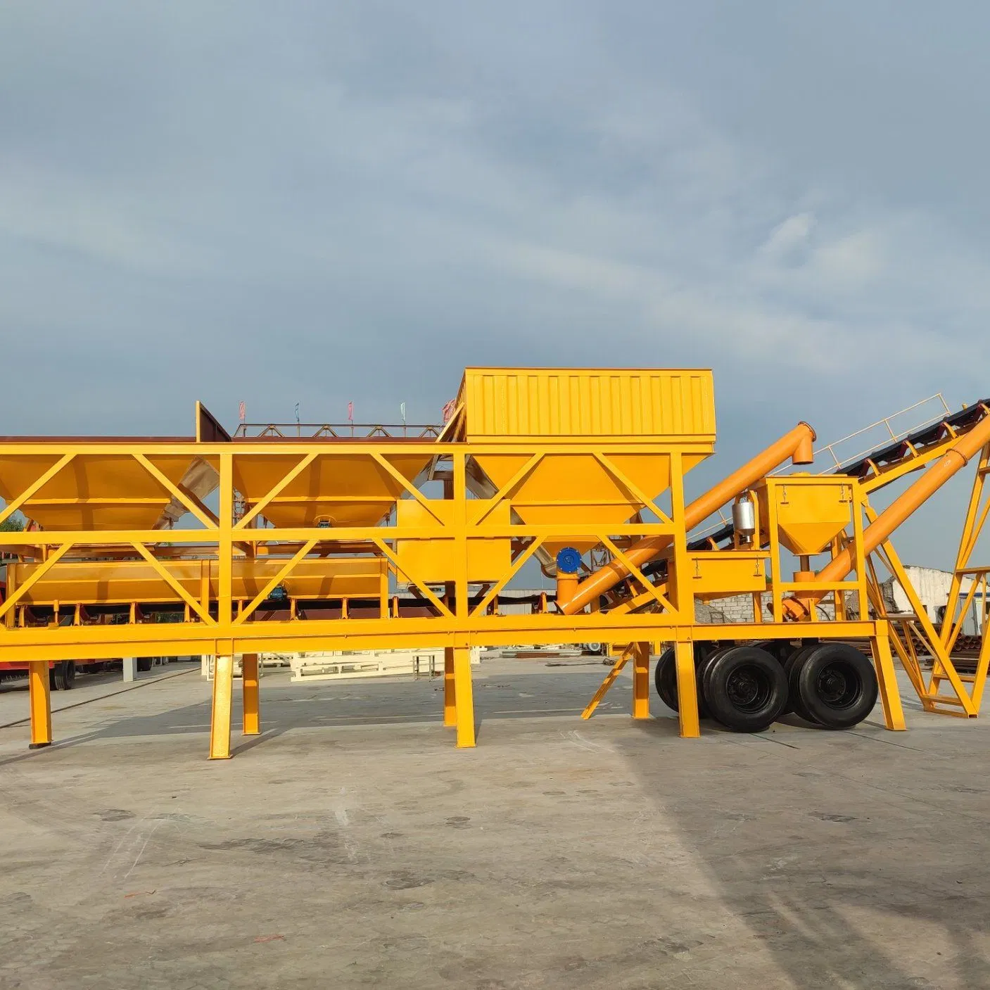 Mobile Dry Mix Concrete Batching Plant Compact