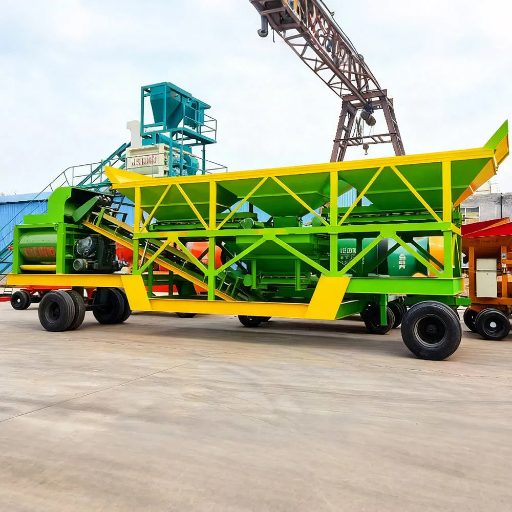 Factory Price Compact Mobile Concrete Batching Mixing Plant Concrete Plant for Sale