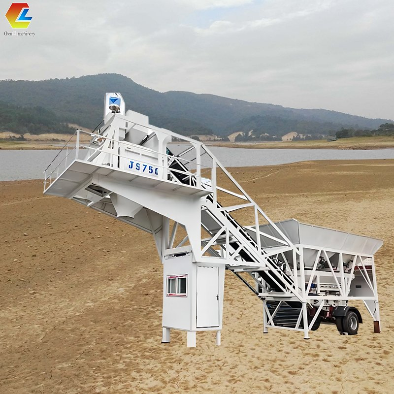 Concrete Batch Plant 60m3/H Mini Mobile Wet Concrete Batching Plant