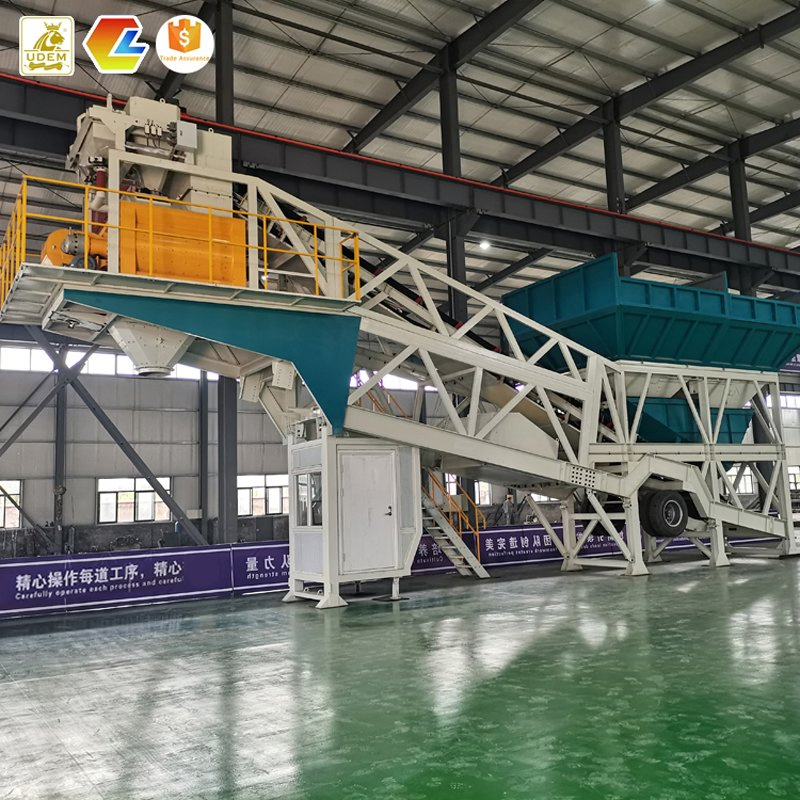 Eco-Friendly Truck Mounted Mobile Cement Concrete Batching Mix Plant for Sale