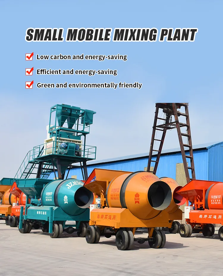 Mobile Concrete Mixer Mixing Batching Plant