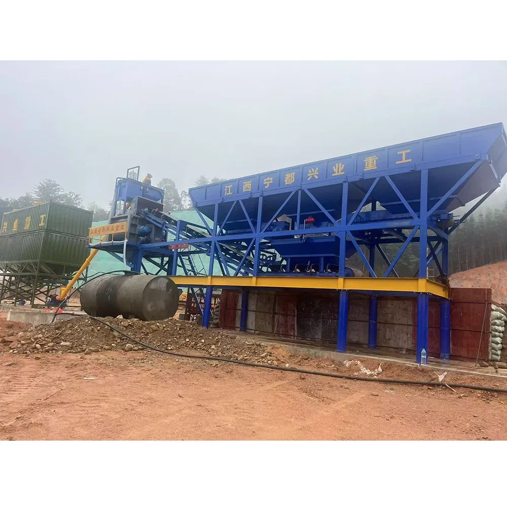 Portable Hzs60 Concrete Batching Plant with Js1000 Mixer