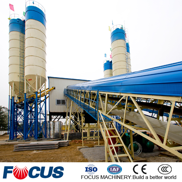 Ready Mixed Concrete Batching Plant 25-240m3/H Stationary Concrete Batching and Mixing Plant