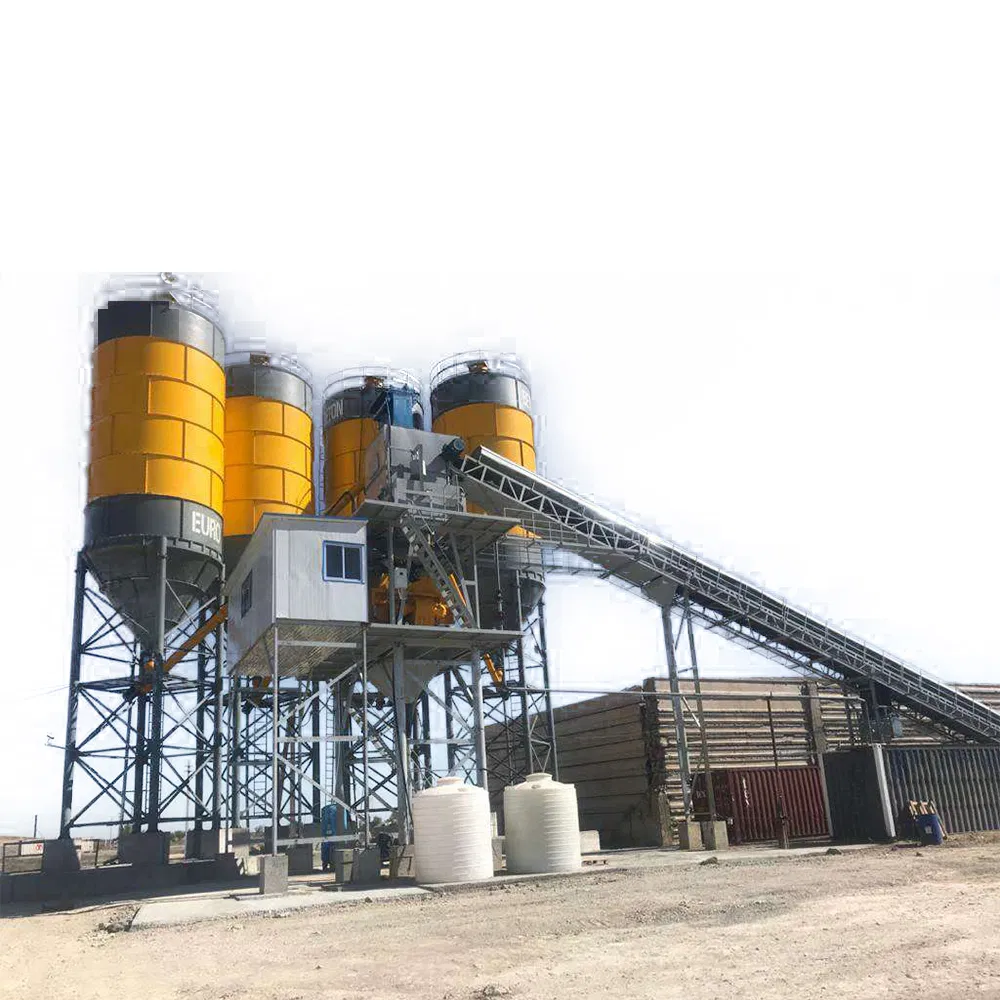 Hls120 Concrete Mixing Plant, Eco-Friendly Dust Removal &amp; High Precision Batching