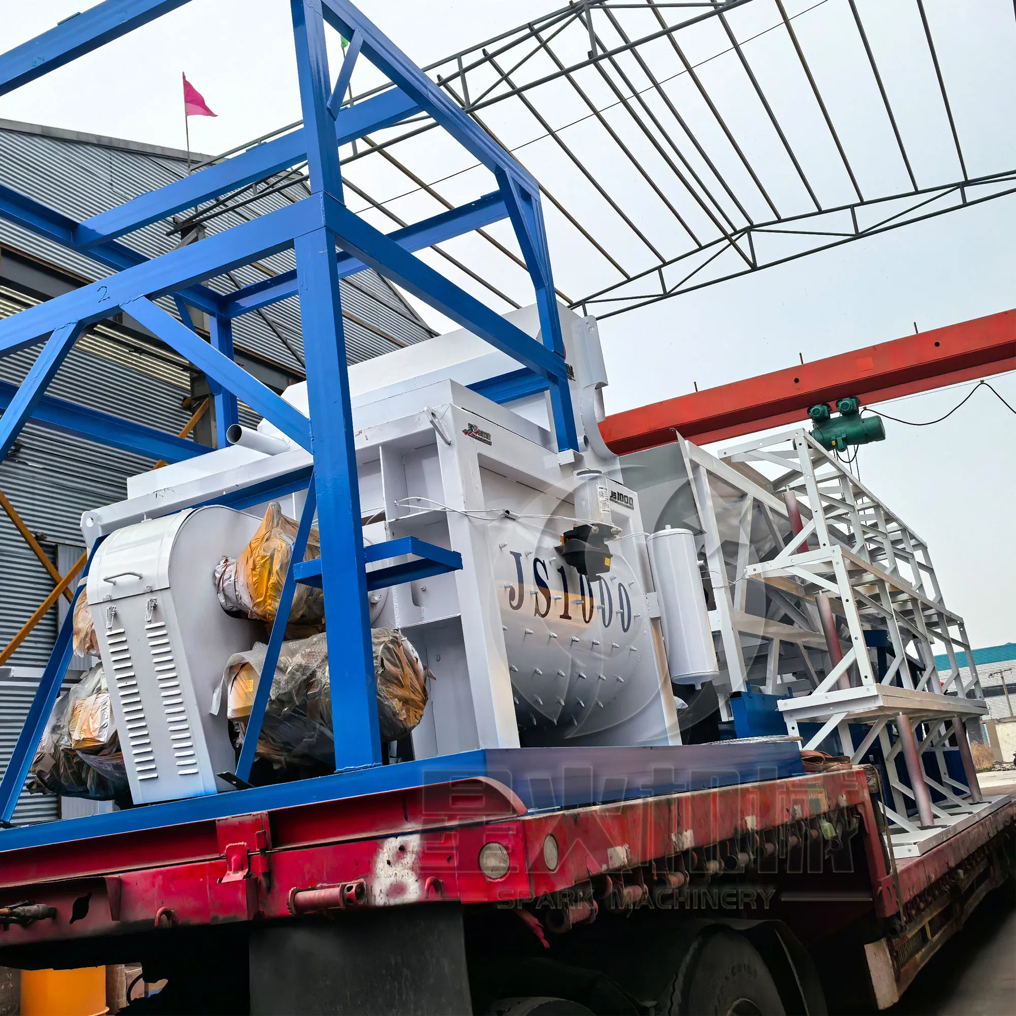 Customized Hzs60 Fixed Large Capacity High-Efficiency Concrete Batching Plant