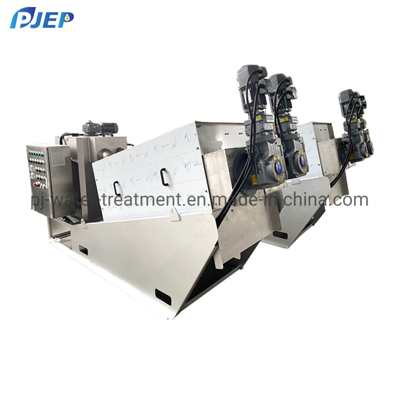 Automatic ISO/SGS Sewage Wastewater Water Treatment Volute Screw Press Dewatering Sludge Filter System
