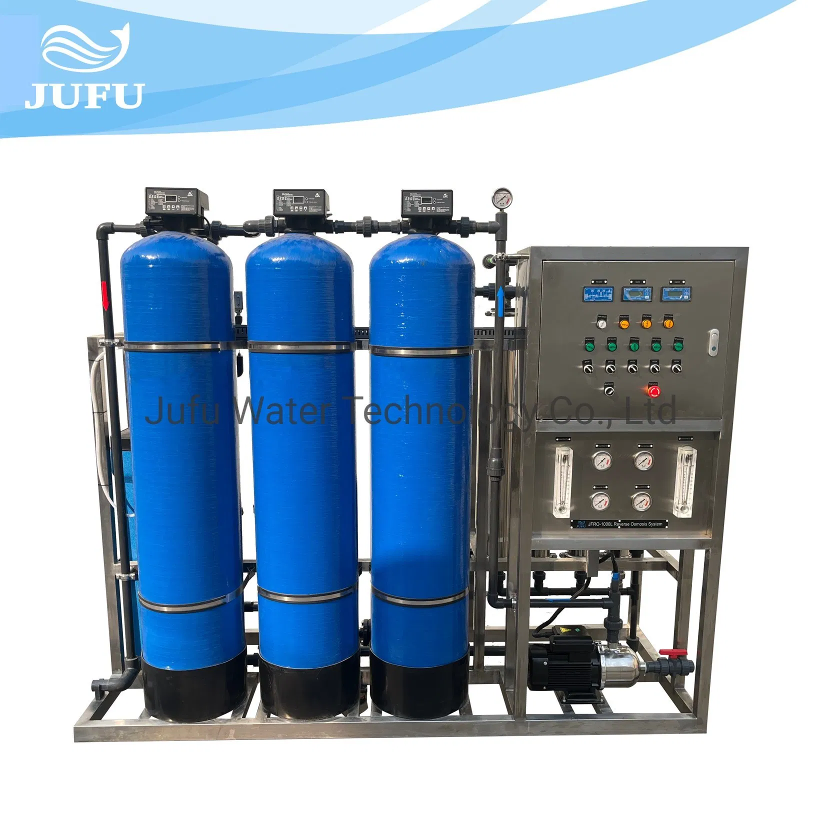 1000lph Reverse Osmosis System Water Filter Purifier Desalination Water Treatment Machine Water Purification System RO Drinking Water Treatment Plant