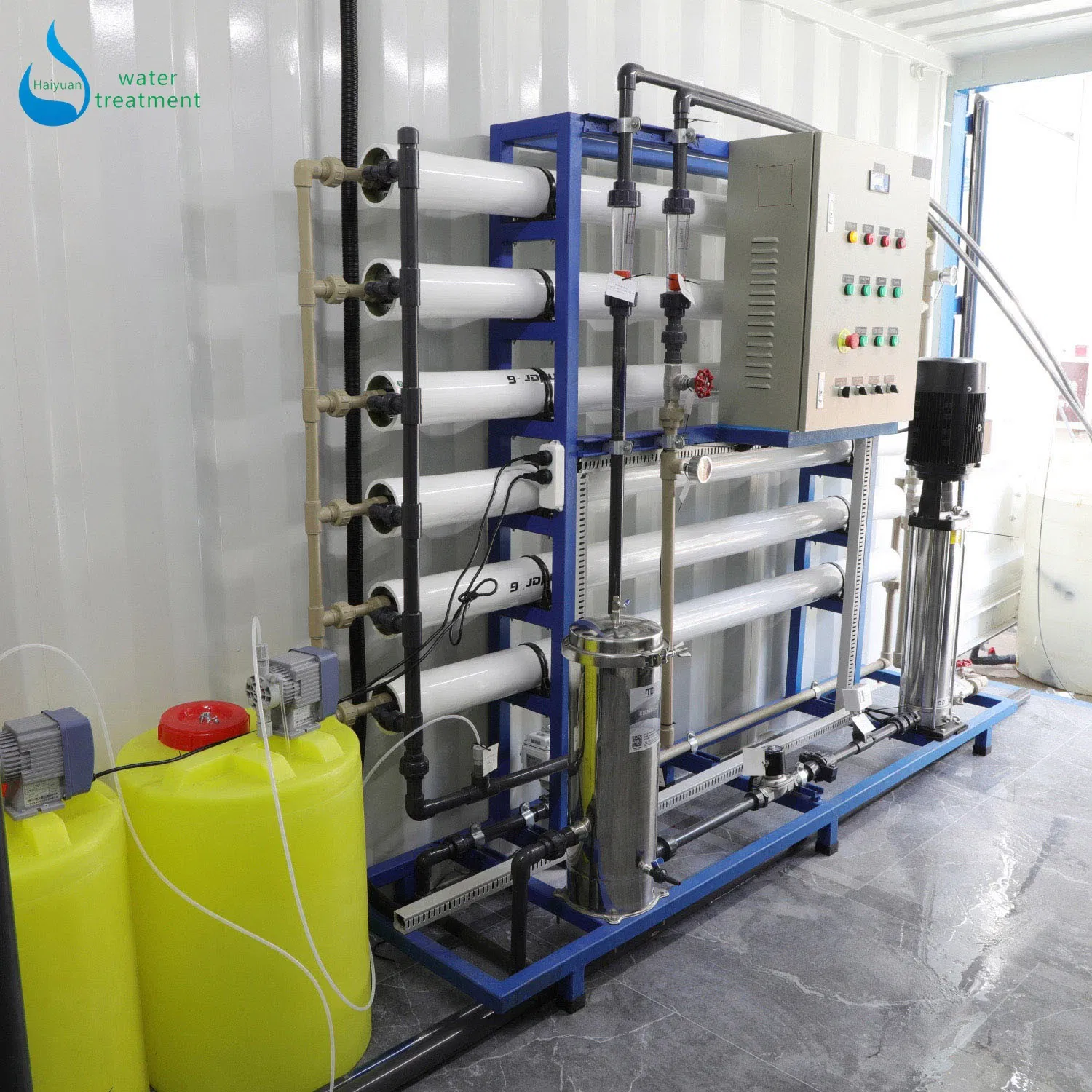 Containerized Mobile Seawater Sea Water Desalination Treatment Drinking Filtration Purification Industrial RO Softener Reverse Osmosis System Filter Purifier