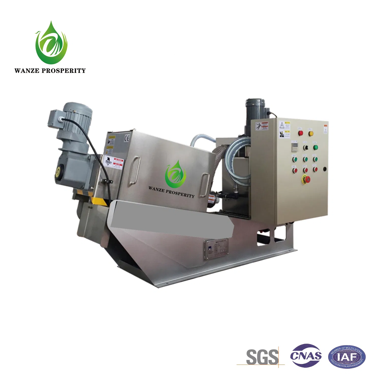 Small Sludge Stacker / Integrated Thickening and Dehydration System / SS304