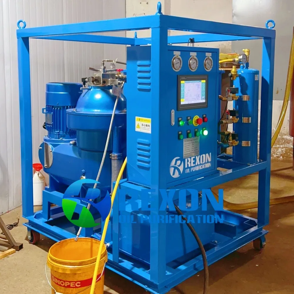 Ship Oil Separation Machine, High Speed Centrifugal Oil Purification System Rcf 6000lph