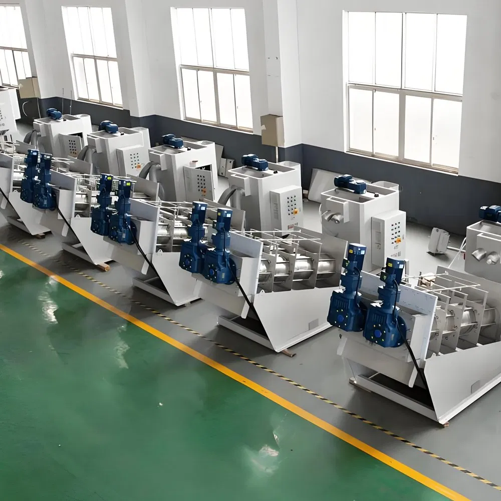 Volute Screw Press No-Clogging Sludge Dewatering Equipment