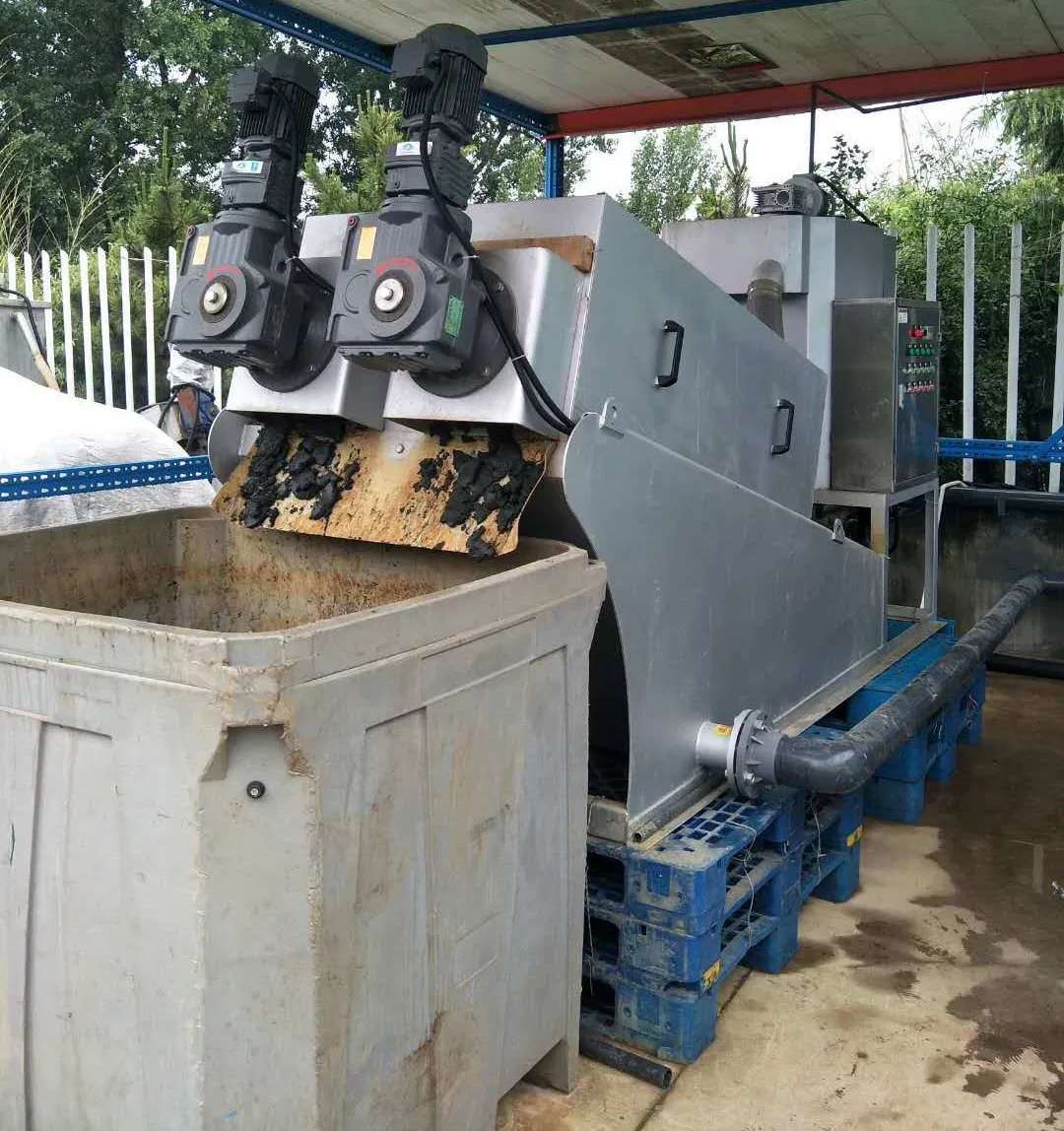 No Backwash Sludge Thickening and Dewatering Machine Solid Liquid Separation System