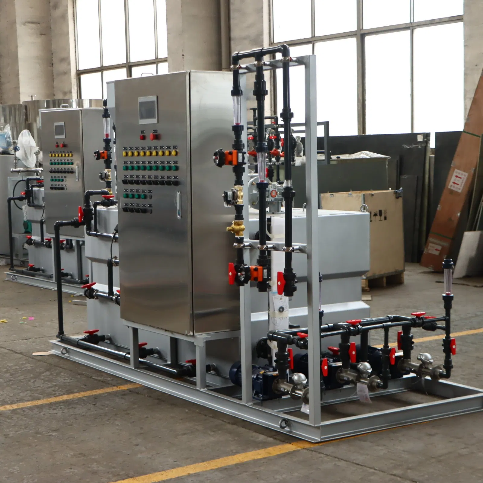 Intelligent Chemical Dosing System with PLC Control and Alarm