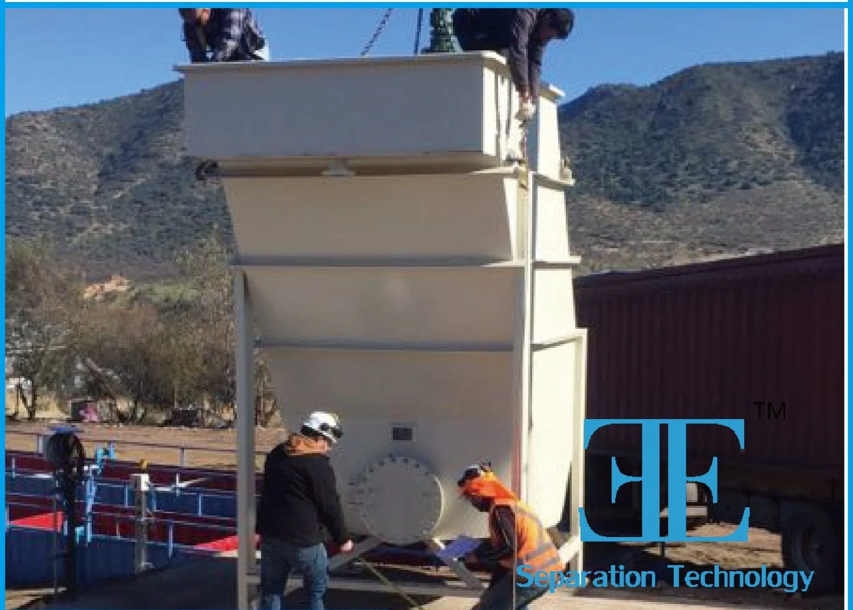 Ecopro Lamella Clarifier Sludge Thickening System with Inclined Plate Clarifier for Solid Liquid