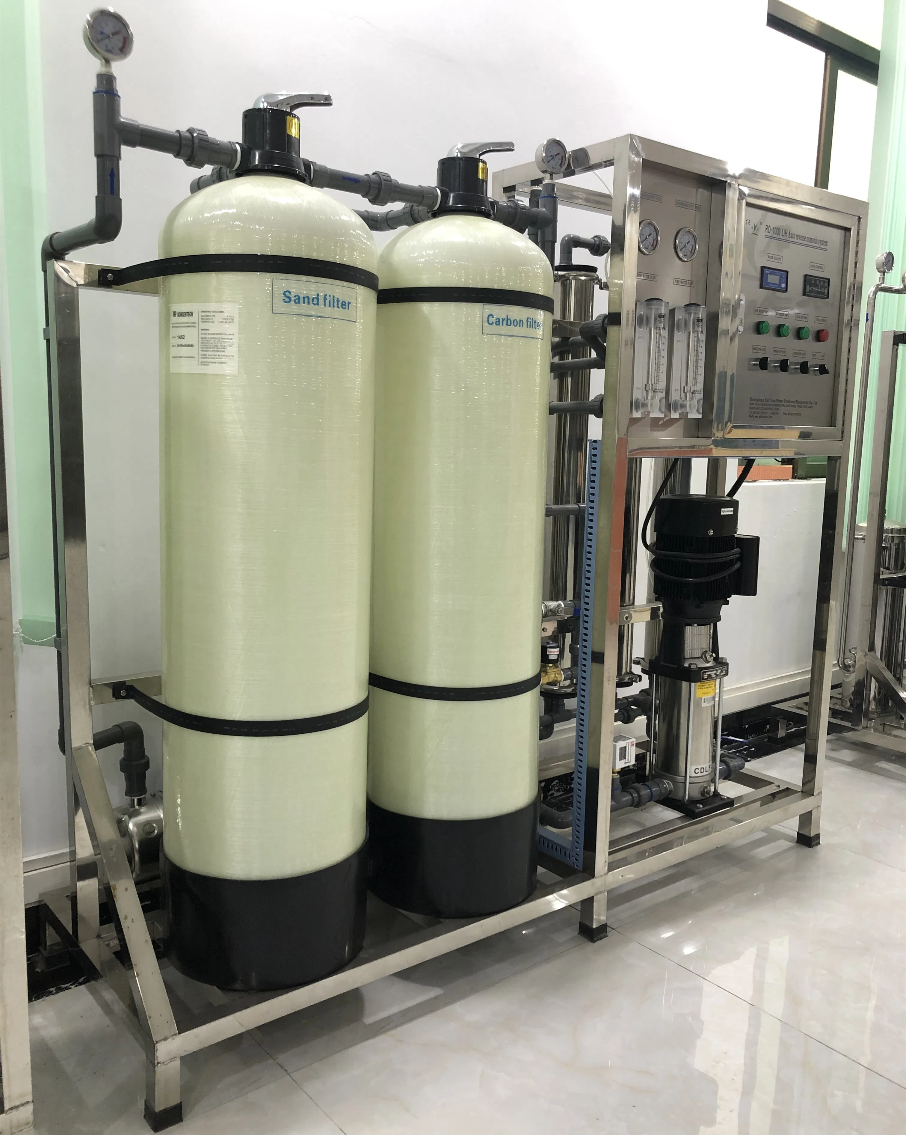 1000L/H Mineral Water Filtration Treatment Machine Reverse Osmosis System Drinking Plant