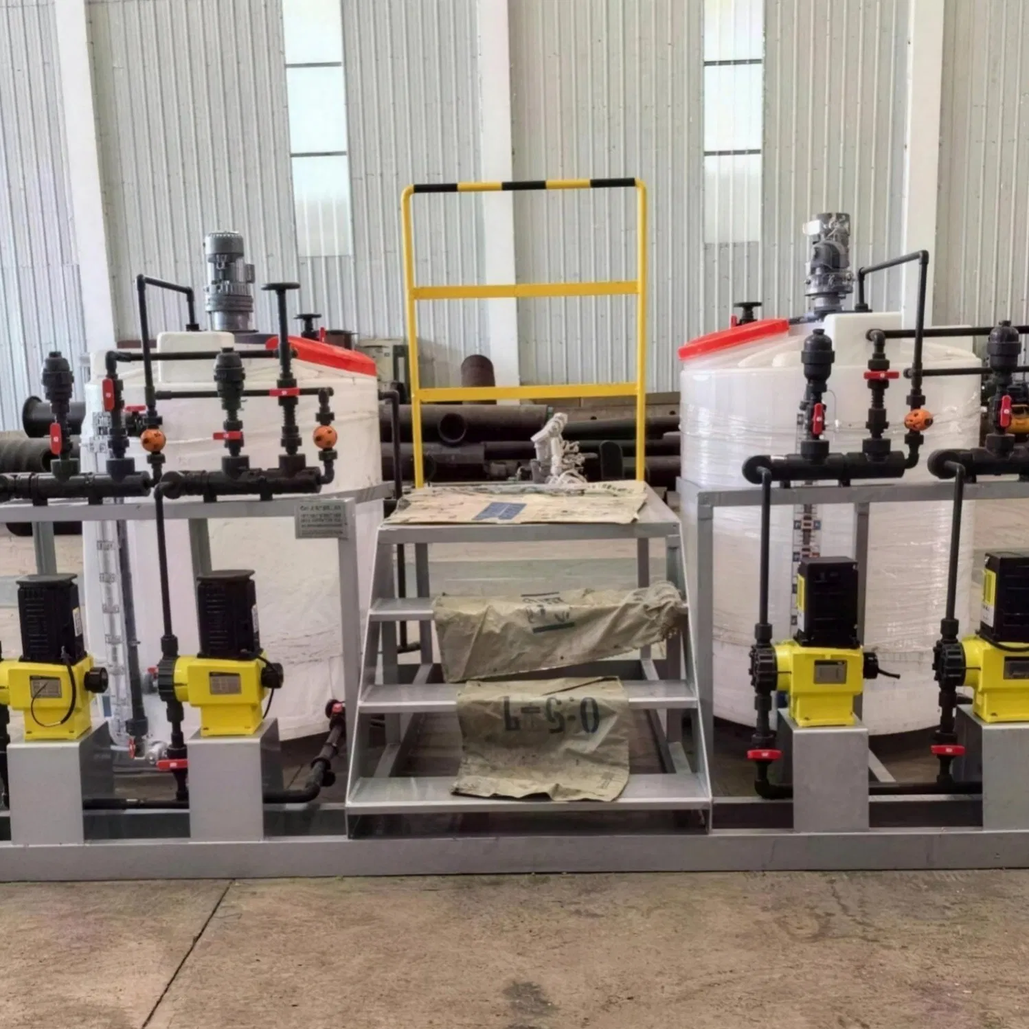 High Capacity Polymer Preparation and Dosing System for Large Scale Industrial Wastewater Treatment Plants Handling High Volume Sludge Conditioning