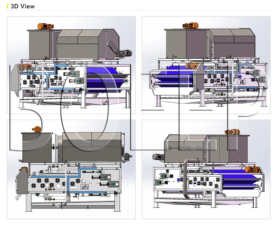 Mechanical Belt Filter Press Detail