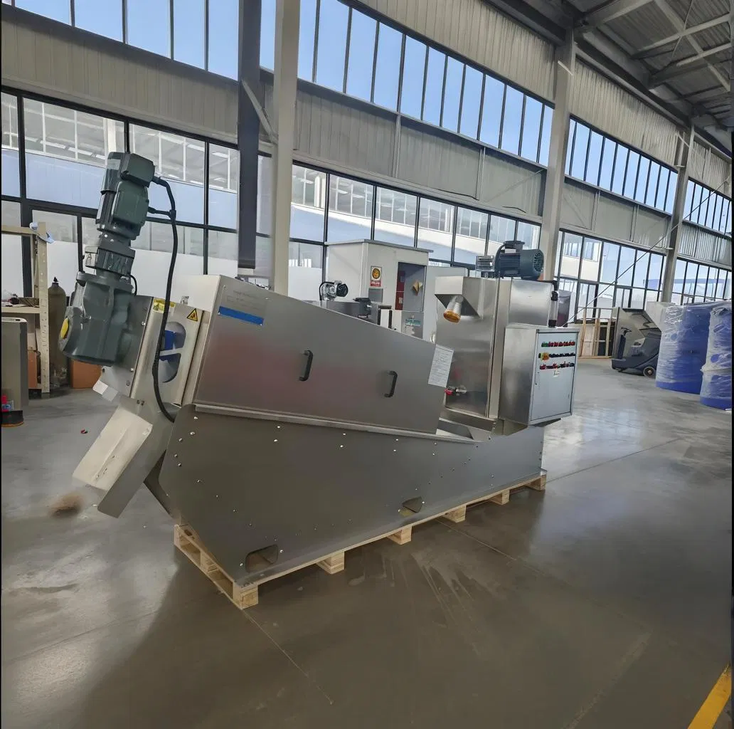 High Performance Screw Press Sludge Dewatering Equipment for Sludge