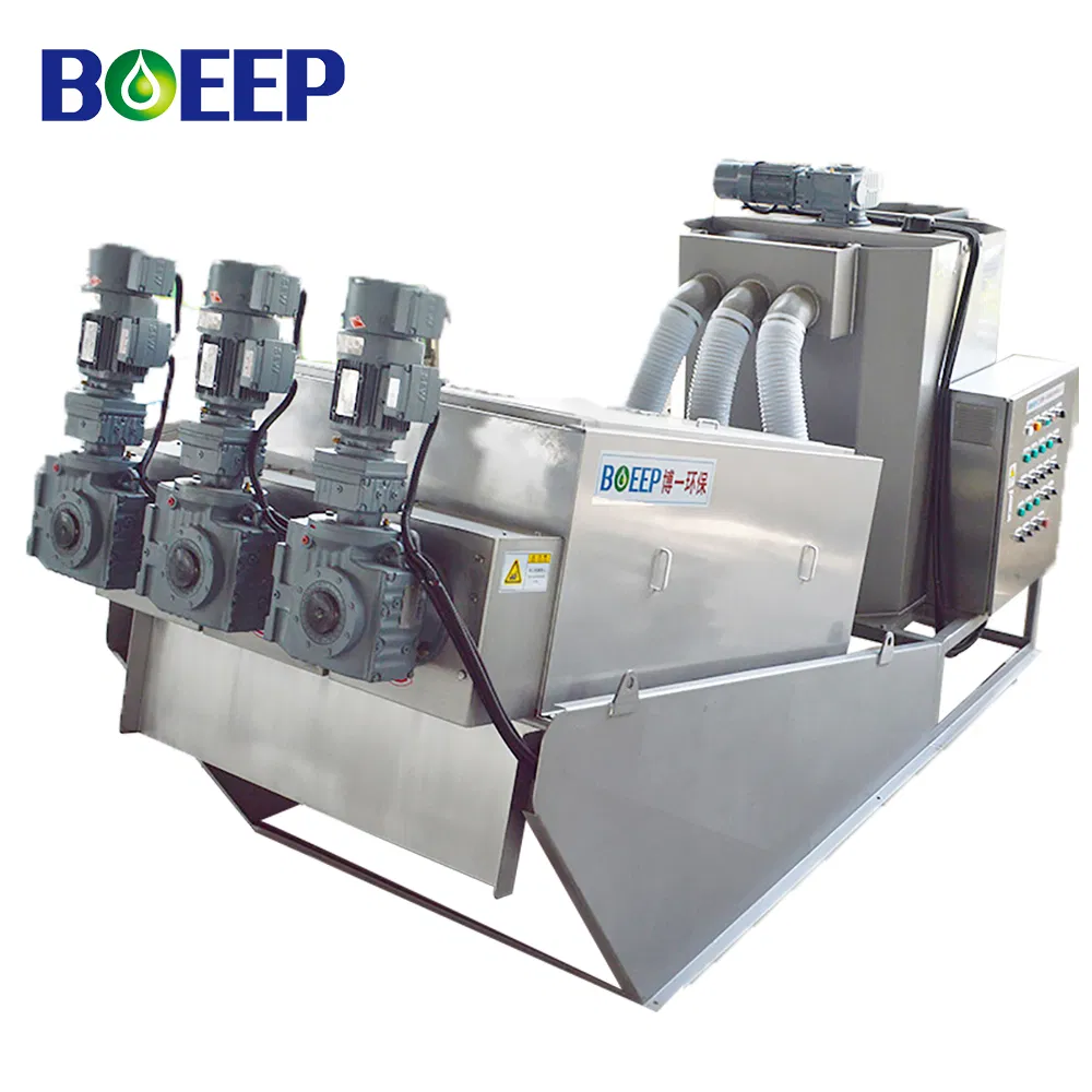 Water Treatment Process Sludge Dewatering System with Good Thickening Methods