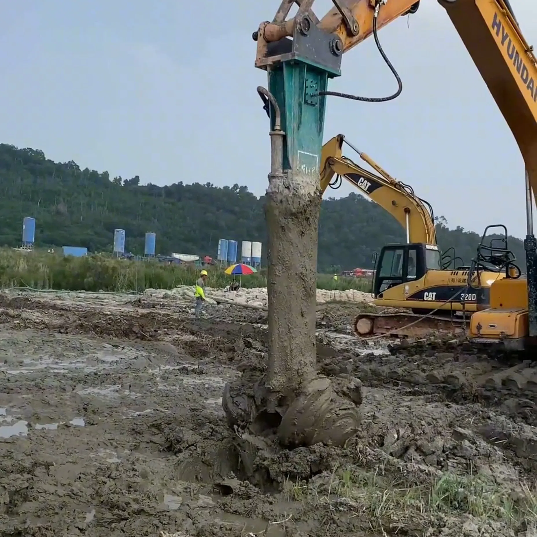 in-Situ Soil Stabilization Methods Mixing Machine Soil Improvement System