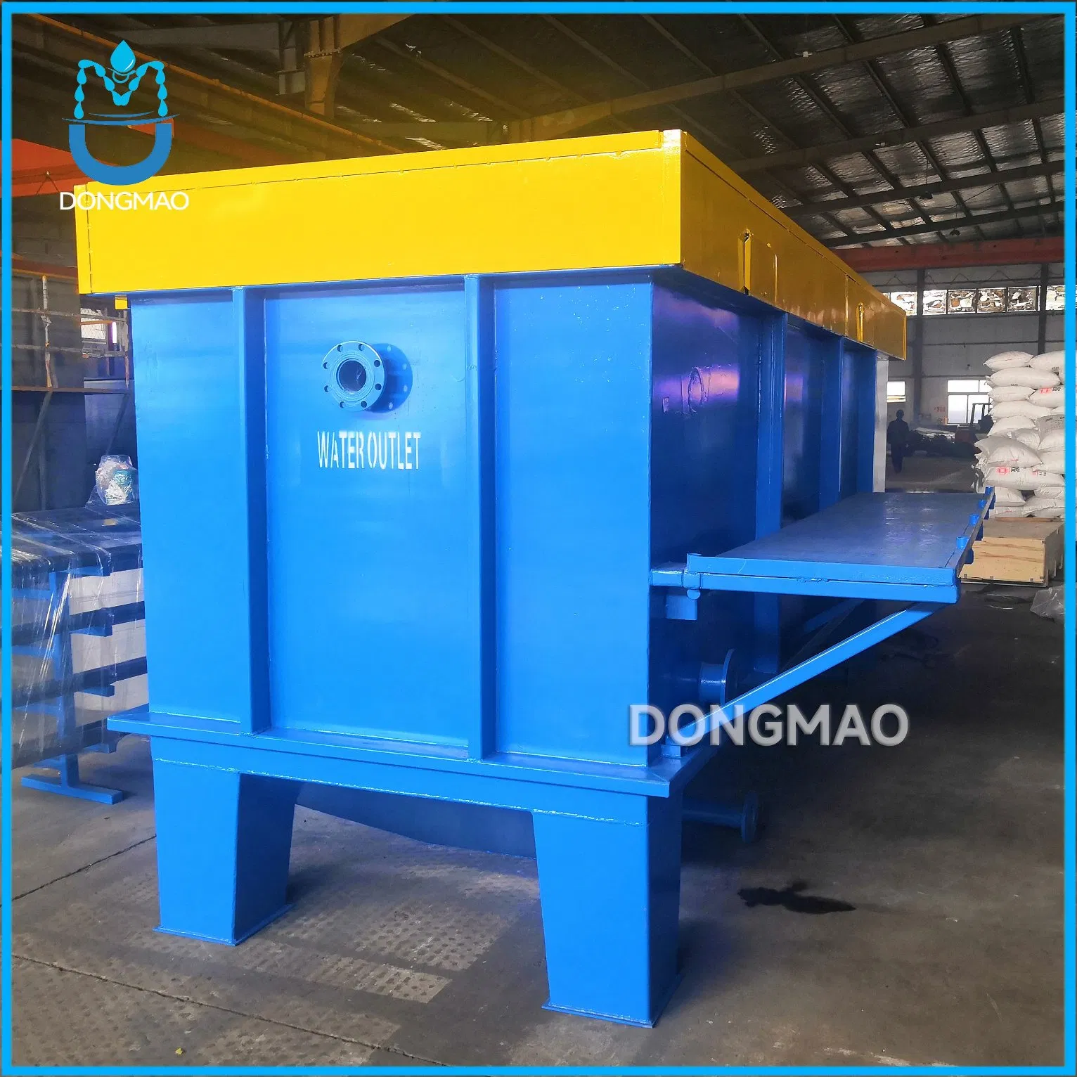 Integrate Dissolved Air Flotation System for Chemical Reaction Hospitals Schools Industrial Parks Sewage Treatment