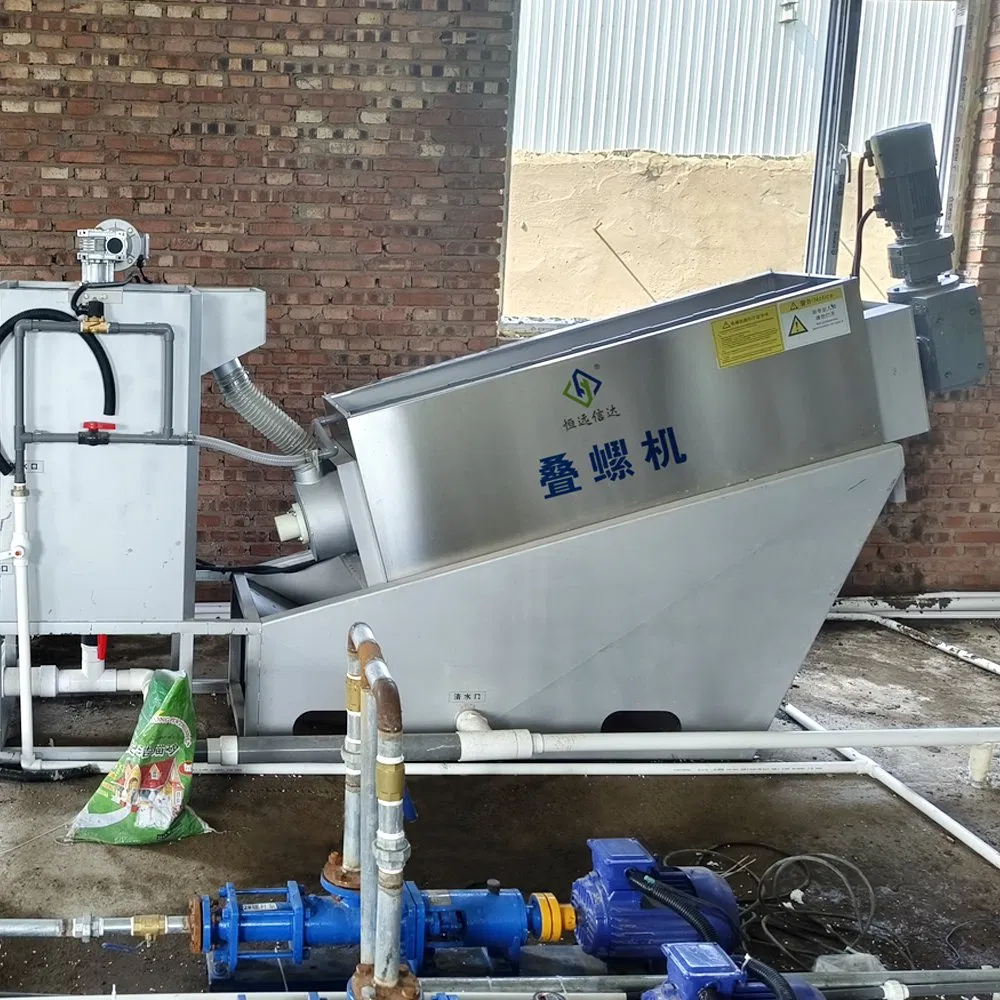Industrial Sludge Dryer Screw Sludge Dewatering Equipment for Food Factory/Municipal Sewage