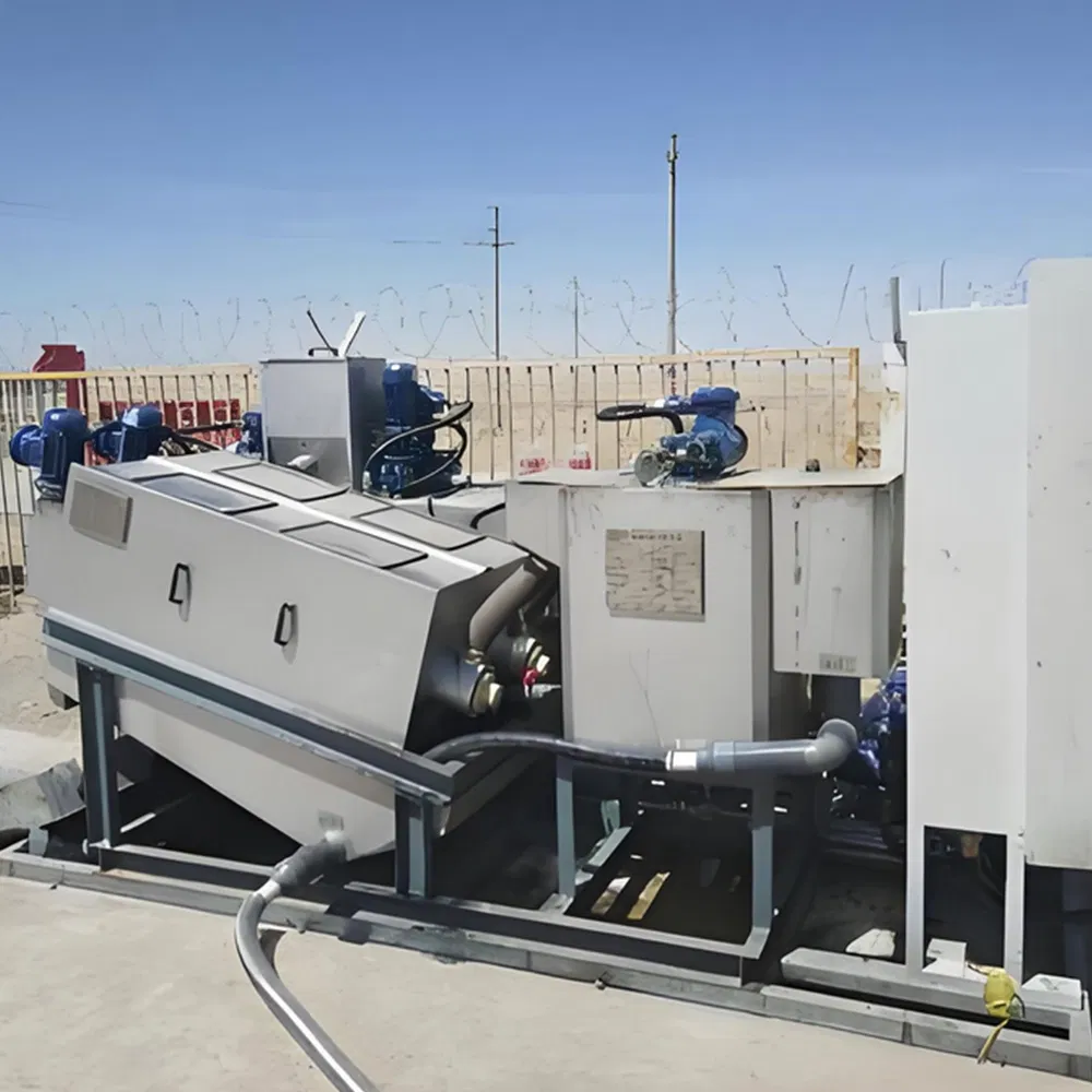 Industrial Sludge Dryer Screw Sludge Dewatering Equipment for Food Factory/Municipal Sewage