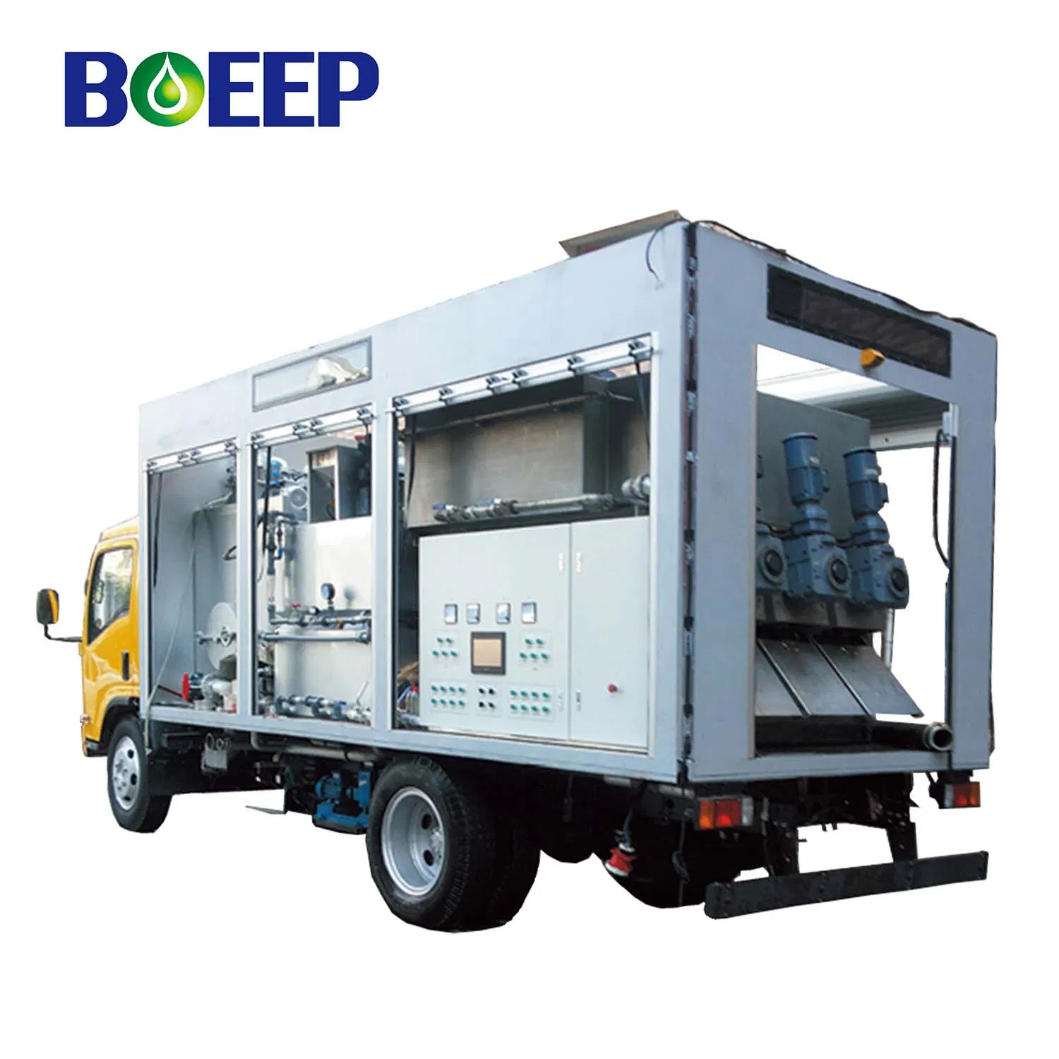 Automatic Containerized Truck Sludge Mobile Dewatering Equipment System