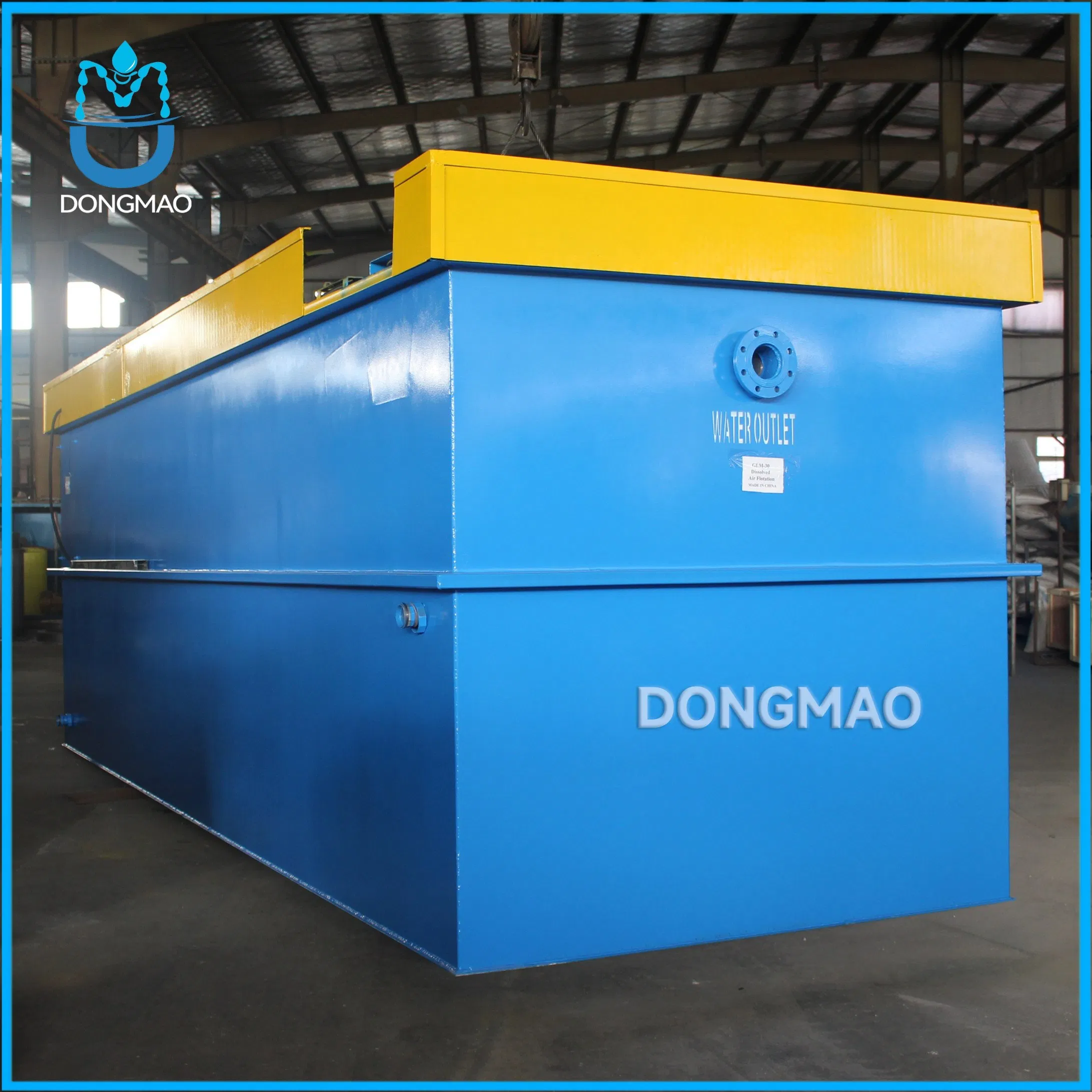 Integrate Dissolved Air Flotation System for Chemical Reaction Hospitals Schools Industrial Parks Sewage Treatment