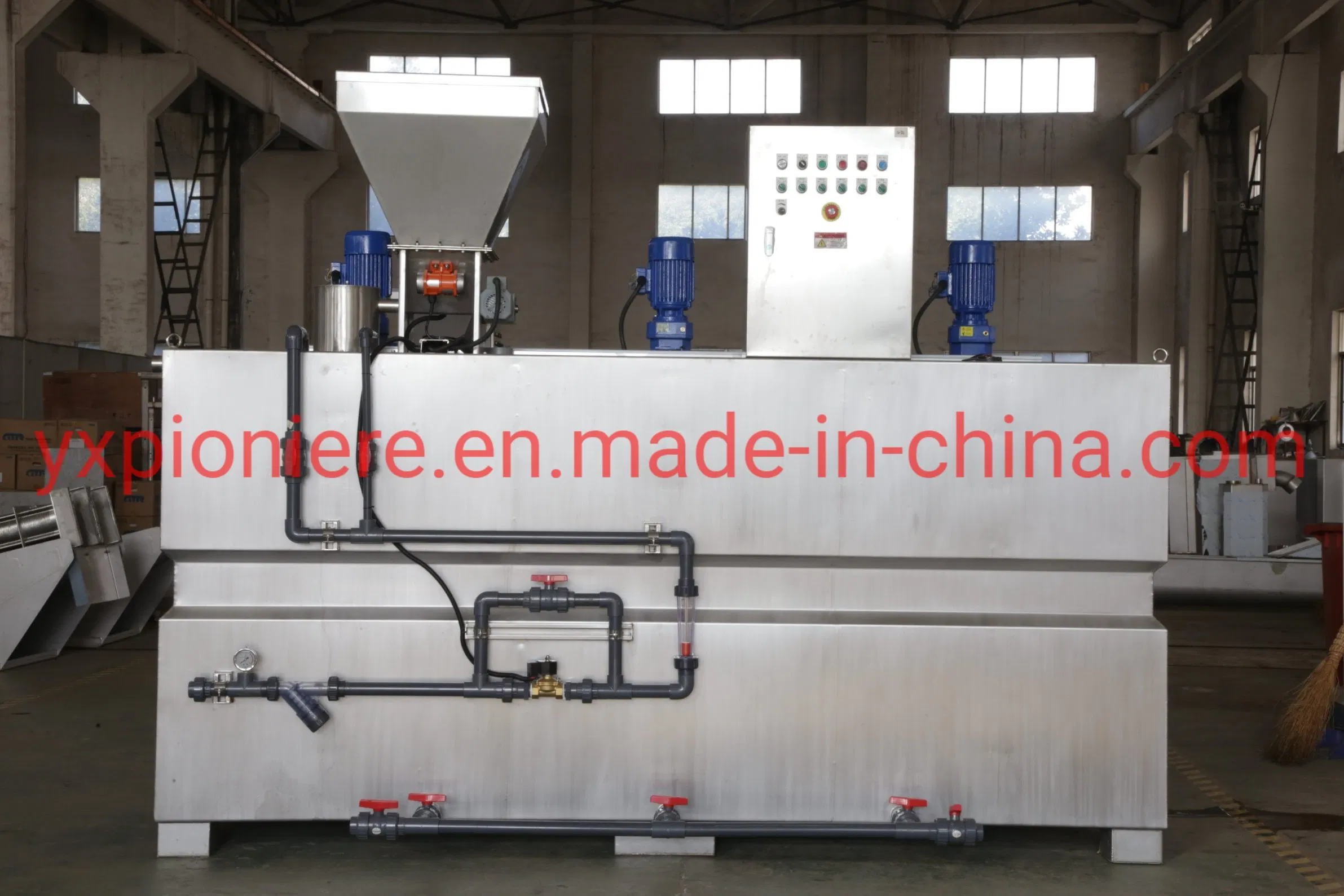 Polymer Dosing Machine Applied Chemical Plant Sludge Dewatering Equipment in Municipal Wastewater