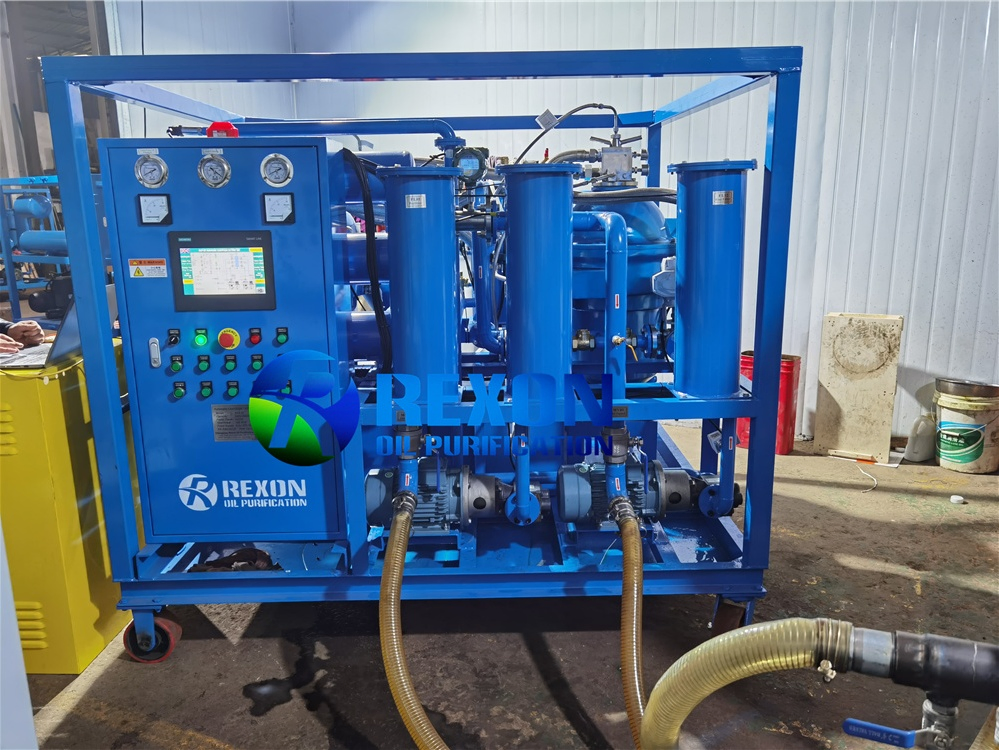 Rexon Centrifugal Oil Separator, Emulsion Breaker, Slag Discharge System for Industrial Lubricating Oil, 6000lph