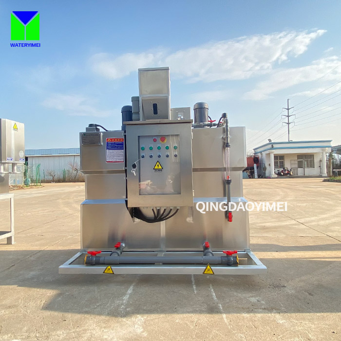 Hot Automatic Polymer Preparation Unit Chemical Polymer Dosing Mixing Flocculation System
