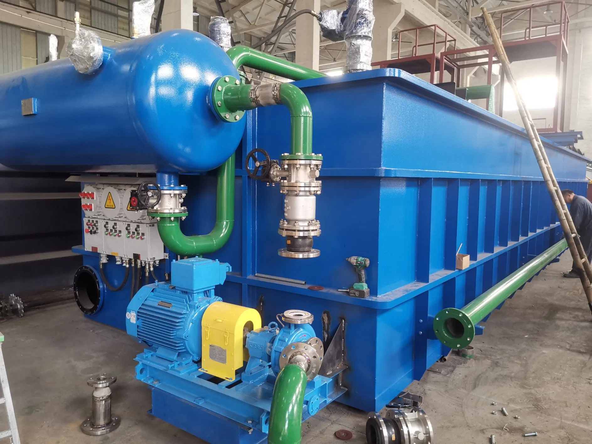 Sedimentation Dissolved Air Flotation System Machinery Processing Wastewater Daf Unit with Inclined Plate Clarifier Tank